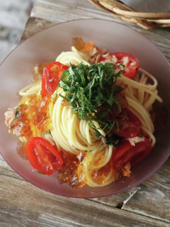 だしジュレが◎トマトの和風冷製パスタ-レシピのメイン写真