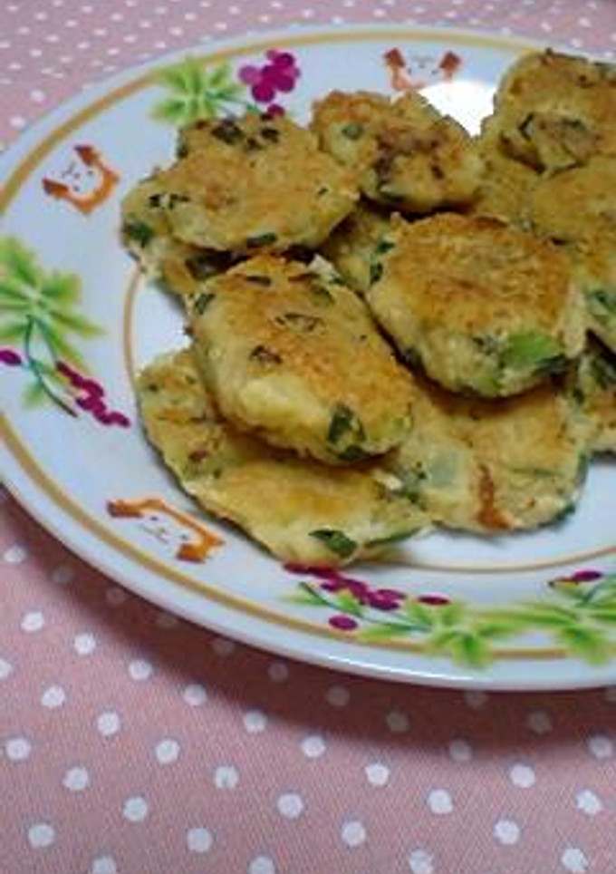 お豆腐とじゃがいものネギお焼き♪-レシピのメイン写真
