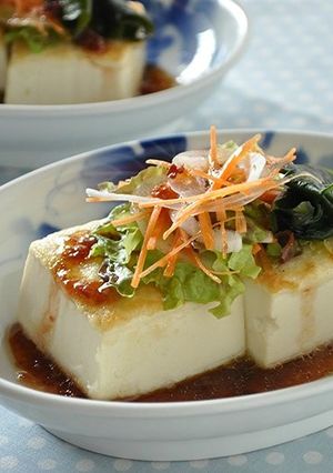 豆腐ステーキの梅ドレサラダ-レシピのメイン写真