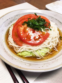 アレンジおそうめん♪枝豆と-レシピのメイン写真