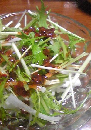 梅ドレ☆水菜と大根のサラダ-レシピのメイン写真