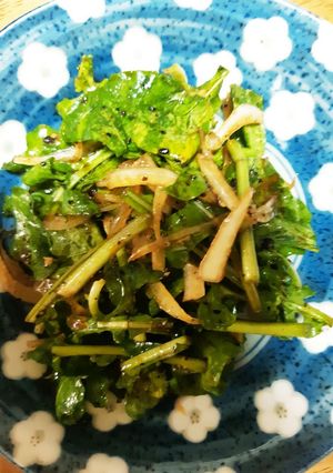 ルッコラの和風あえ-レシピのメイン写真