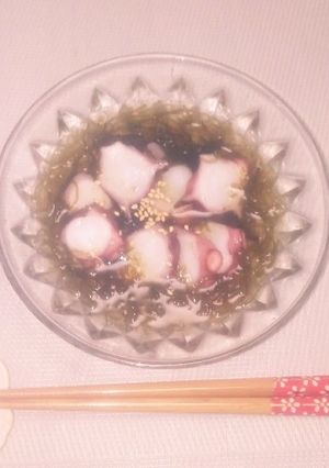 半夏生にも！もずく酢にタコon-レシピのメイン写真
