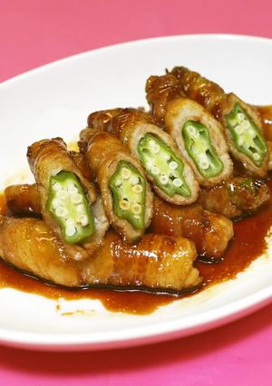 オクラの肉巻き-レシピのメイン写真