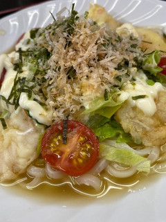 小海老の天ぷらサラダうどん-レシピのメイン写真