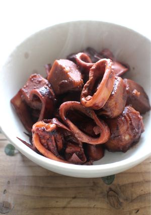 m炊飯器DEイカと里芋の甘辛煮-レシピのメイン写真