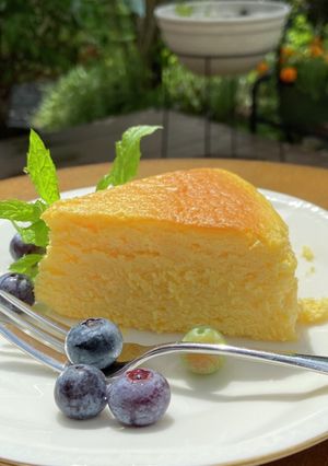 じゅわっとチーズスフレケーキ-レシピのメイン写真