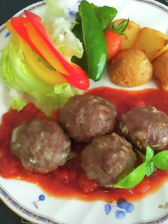 オーブンでミニハンバーグ☆トマトソース-レシピのメイン写真