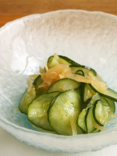 胡瓜とガリの酢の物♪ガリで味がきまる♪-レシピのメイン写真