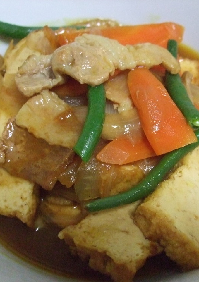 簡単☆厚揚げの和風カレー煮-レシピのメイン写真
