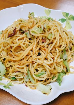 食欲そそる⭐︎イカの塩辛焼きそば-レシピのメイン写真
