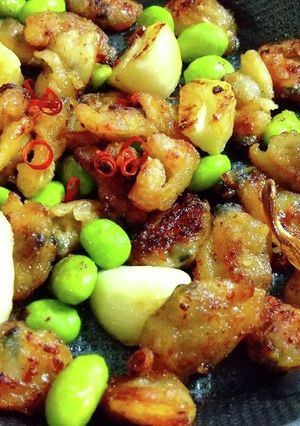 フライパン一つで☆冷凍アサリの揚げ焼き☆-レシピのメイン写真
