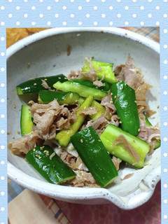きゅうりと肉の冷しゃぶ-レシピのメイン写真