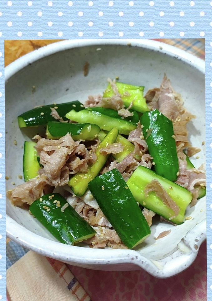 きゅうりと肉の冷しゃぶ-レシピのメイン写真