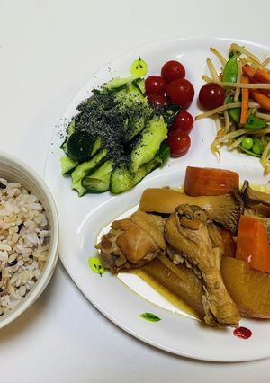 キューちゃん残り汁+炊飯器で鶏肉柔らか煮-レシピのメイン写真