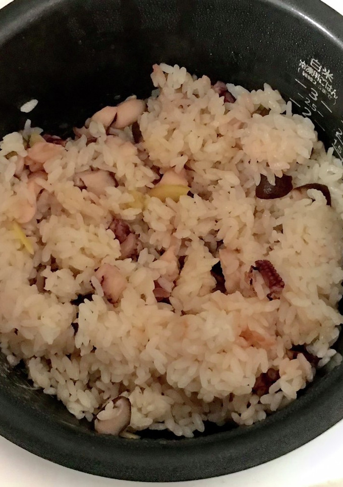 タコと椎茸だけで炊き込みご飯！たこ飯-レシピのメイン写真