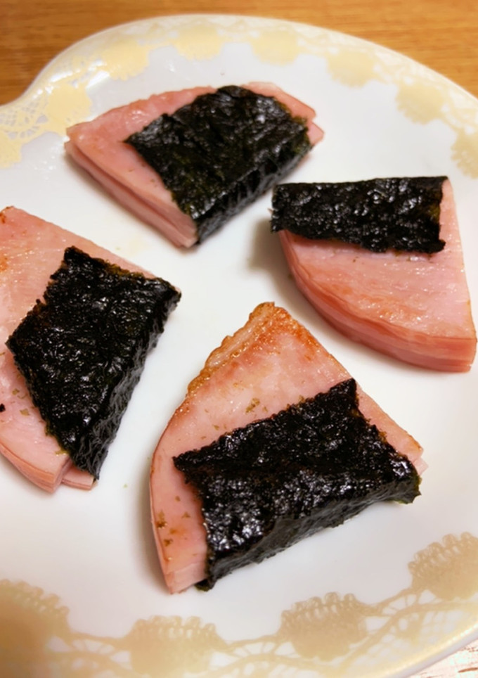 厚切りハムのような☆ロースハム重ね焼き-レシピのメイン写真