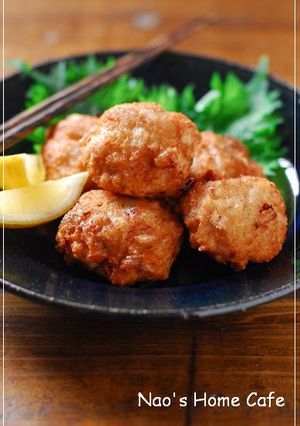 鱈とレンコンのつみれ揚げ-レシピのメイン写真