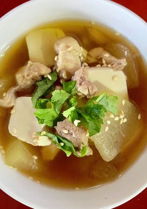 夏にぴったり✨鶏と冬瓜のスープ✨冷製も○-レシピのメイン写真