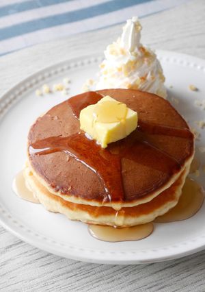 ドライフルーツダイス　ホットケーキ-レシピのメイン写真