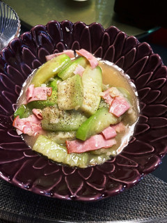 へちまのベーコン炒め-レシピのメイン写真