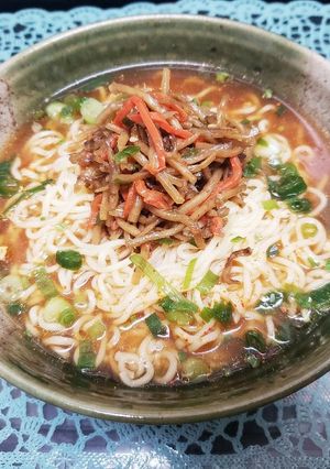 冷やし味噌ごぼうラーメン-レシピのメイン写真