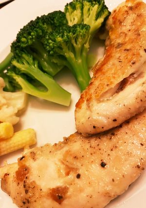 ササミの梅しそチーズ挟み焼き-レシピのメイン写真