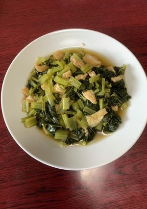ちょー簡単小松菜と揚げの煮浸し-レシピのメイン写真