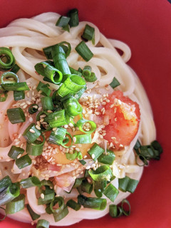 冷たい釜たま明太子ぶっかけうどん-レシピのメイン写真