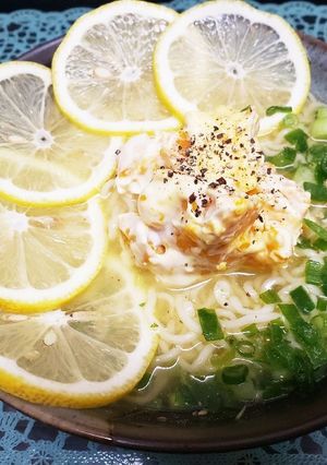 冷たいレモンかぼちゃラーメン-レシピのメイン写真