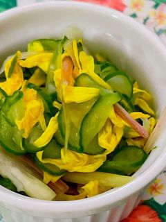 菊花のさっぱりカラフル酢の物-レシピのメイン写真