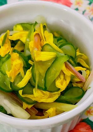 菊花のさっぱりカラフル酢の物-レシピのメイン写真