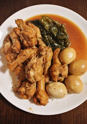 絶品☆手羽元とピーマンの照り煮-レシピのメイン写真