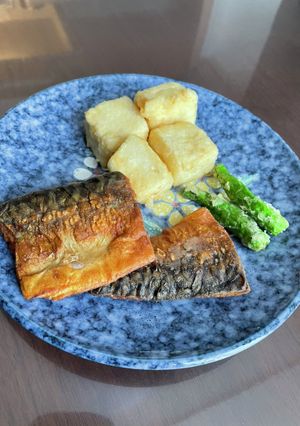 揚げない鯖の竜田揚げと豆腐プレート-レシピのメイン写真