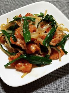 【節約術】レバニラ風味♪ 豚ニラ炒め-レシピのメイン写真