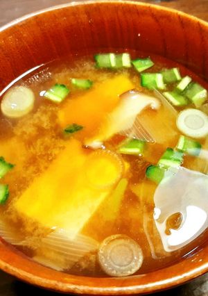薬味として使う「生のゴーヤ」のお味噌汁-レシピのメイン写真