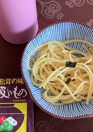 [防災・非常食]水筒を使った和風パスタ-レシピのメイン写真