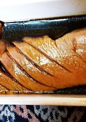 湯引きした鮪(中トロ)のヅケ-レシピのメイン写真