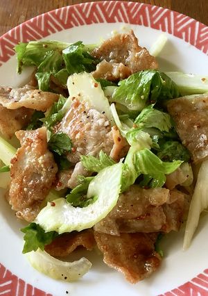 セロリと豚肉のマスタードマリネ-レシピのメイン写真
