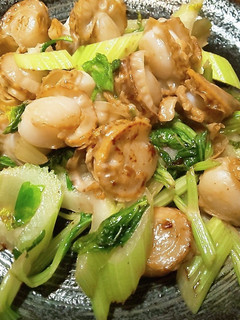 *ベビーホタテとセロリのバタぽん炒め*-レシピのメイン写真