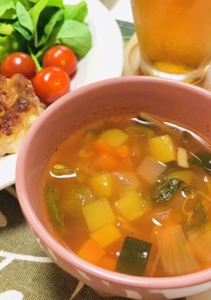 トマトいらず！ケチャップでミネストローネ-レシピのメイン写真