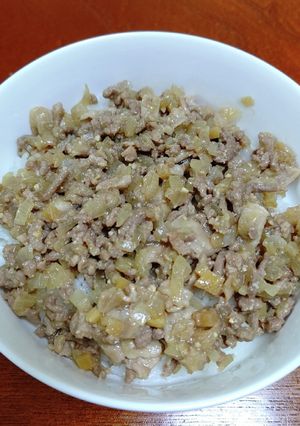 思いつきで肉味噌丼♪-レシピのメイン写真