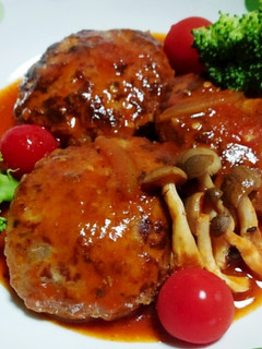 絶対美味しい!簡単煮込みハンバーグ-レシピのメイン写真