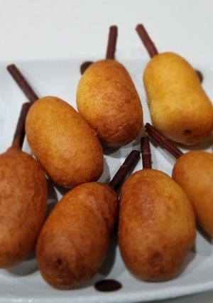 余りホットケーキミックスアメリカンドック-レシピのメイン写真