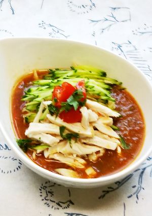 トマトで冷たい味噌らーめん-レシピのメイン写真