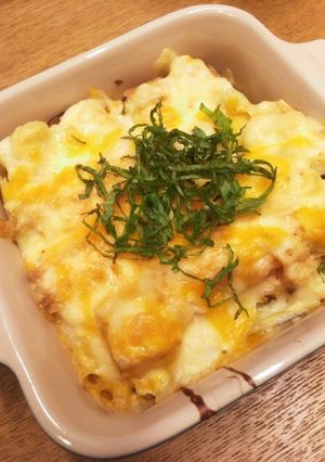 厚揚げと山芋明太子ソースのグラタン-レシピのメイン写真