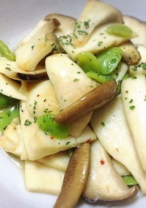 簡単おかず:エリンギと枝豆のバター醤油-レシピのメイン写真