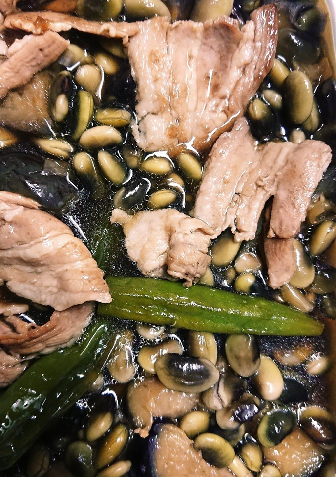 夏野菜と豚肉と豆の煮浸し-レシピのメイン写真