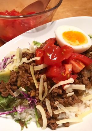 簡単☆タコライスとフレッシュトマトソース-レシピのメイン写真