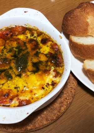 ミニトマトのオリーブオイル煮チーズがけ-レシピのメイン写真